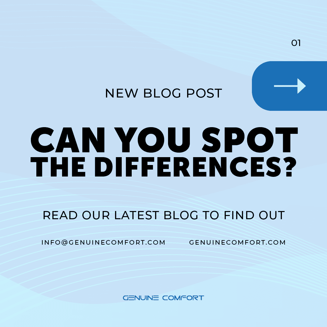 A blue backdrop with white patterns and lines starts a carousel post